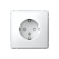 Розетка ArtGallery 16А с заземл. защ. шторки механизм бел. SE GAL000145