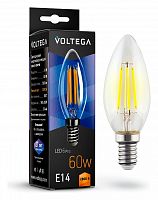 Лампа светодиодная Voltega 7019 Crystal VG10-C1E14warm6W-F E14 6Вт 2800K
