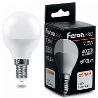 Лампа светодиодная Feron.PRO 38072 LB-1407 E14 7.5Вт 4000K