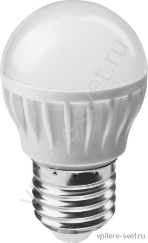 Лампа светодиодная ОНЛАЙТ 71 645 ОLL-G45-6-230-2.7K-E27 6W 2700K шарик