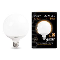 Лампа светодиодная Gauss 105102122 LED G125 E27 22W 3000K 150-265V