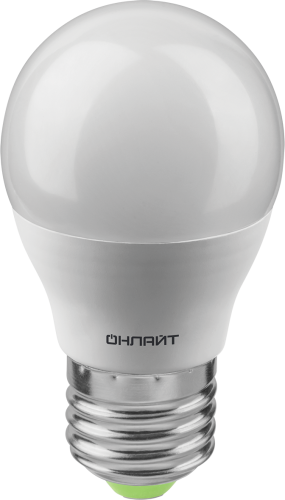 Лампа светодиодная ОНЛАЙТ 90 065 OLL-G45-12-230-6.5K-E27-FR