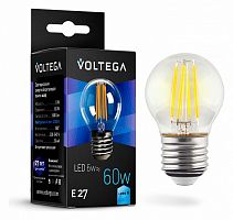 Лампа светодиодная Voltega 7024 Crystal VG10-G1E27cold6W-F E27 6Вт 4000K