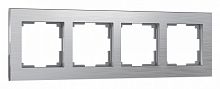Рамка на 4 поста Werkel Aluminium (алюминий) W0041706