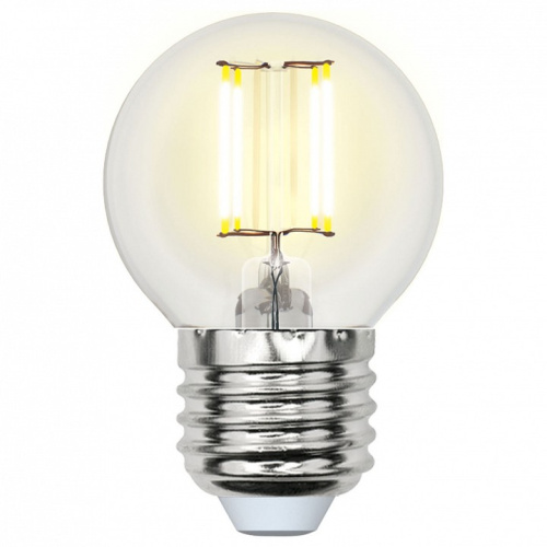 Лампа светодиодная Uniel LED-G45 E27 6Вт 3000K LED-G45-6W/WW/E27/CL PLS02WH