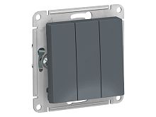 Механизм выключателя 3-кл. СП AtlasDesign 10А IP20 (сх. 1+1+1) 10AX грифель SchE ATN000731