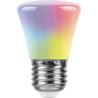 Лампа светодиодная Feron 38117 LB-372 E27 1W RGB (плавная смена цвета)