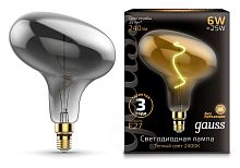 Лампа светодиодная Gauss 165802008 Vintage Filament Flexible E27 6Вт 2400K FD180 Gray