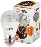 Лампа светодиодная smd P45-7w-827-E27-Clear ЭРА Б0017243