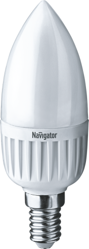 Лампа светодиодная Navigator 61 249 NLL-P-C37-5-230-6.5K-E14-FR 5W 6500K свеча