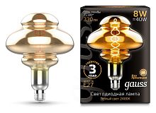 Лампа светодиодная Gauss 162802008 Vintage Filament Flexible E27 8Вт 2400K BD160 Gray