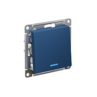 Переключатель 1-кл. AtlasDesign (сх. 6а) 10AX с подсветкой механизм аквамарин SE ATN001163