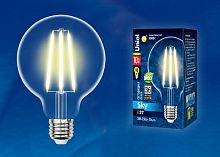 Лампа светодиодная Uniel  E27 10Вт 3000K LED-G95-10W/3000K/E27/CL PLS02WH картон