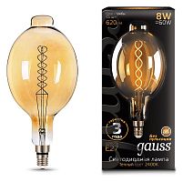 Лампа светодиодная Gauss 152802008 Vintage Filament Flexible E27 8Вт 2400K BT180 Golden