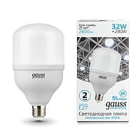 Лампа светодиодная GAUSS 63223 Elementary E27 32Вт 4000K 180-240V цилиндр