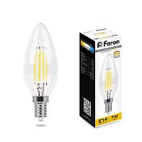 Лампа светодиодная FERON 25870 LB-166 E14 7Вт 2700K 230В Filament диммируемая