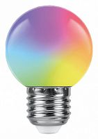 Лампа светодиодная Feron 38126 LB-37 E27 1Вт RGB