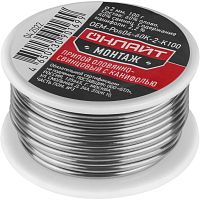 Припой ОНЛАЙТ 90 169 OEM-Pos04-60K-2-K100 (катушка, 2мм, 100г)