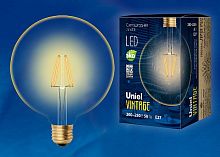 Лампа светодиодная Uniel Golden E27 8Вт K LED-G125-8W/GOLDEN/E27 GLV21GO