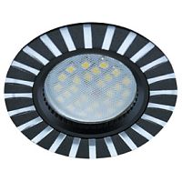 Встраиваемый светильник DL3183 Ecola FB1609EFF чёрный/алюминий 421739