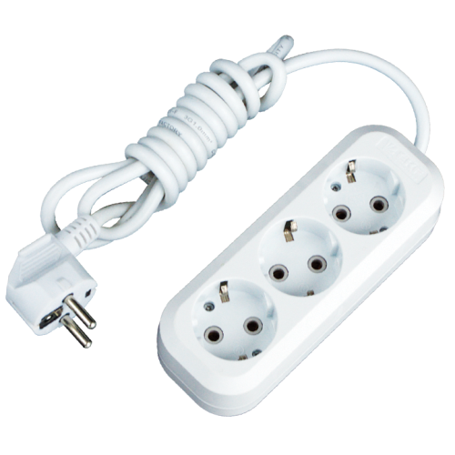 Удлинитель 3х3м с заземл. 16А IP20 "Эксперт" 3.5кВт ПВС 3х1 EKF UBA16-310-3-03