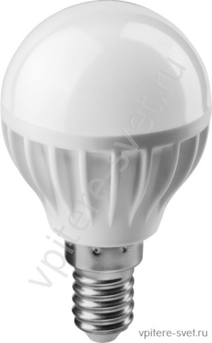 Лампа светодиодная ОНЛАЙТ 71 643 ОLL-G45-6-230-2.7K-E14 6W 2700K шарик