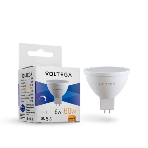 Лампа светодиодная диммируемая Voltega 7170 Sofit VG2-S1GU5.3warm6W-D GU5.3 6Вт 2800К