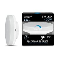Светодиодная лампа Gauss 108408208-D LED GX53 8W 4100K диммируемая