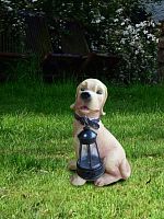 Светильник "Собака" 31х29.2х11.4 тепл. бел. садовый на солнечн. батарее аккум. AA NI-MH 600мАч КОСМОС KOC_SOL102_D