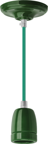 Светильник подвесной Navigator 61 533 NIL-SF03-014-E27 60Вт 1м. керамика, темно-зеленый
