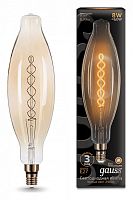 Лампа светодиодная Gauss 156802008 Vintage Filament Flexible E27 8Вт 2400K BT120 Golden