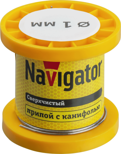 Припой Navigator 93 079 NEM-Pos02-63K-1-K50 (ПОС-63, катушка, 1 мм, 50 гр)