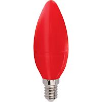 Светодиодная лампа Ecola C4TR60ELY E14 6Вт 220В красный 421076