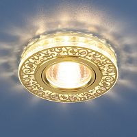 Встраиваемый светильник Elektrostandard  6034 MR16 GD/CL золото/прозрачный