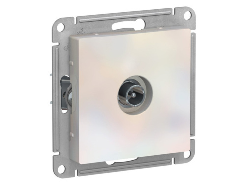 Механизм розетки проходной TV AtlasDesign 4DB жемчуж. SchE ATN000492