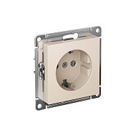Розетка AtlasDesign 16А с заземл. быстрозажим. клем. механизм беж. SE ATN000243S