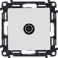 Механизм розетки TV с топологией "звезда" Valena Life 1 выход 0-2400МГц с лиц. панелью бел. Leg 753451