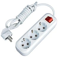 Удлинитель 3х3м с заземл. 16А IP20 "Эксперт" 3.5кВт ПВС 3х1 с выкл. EKF UBA16-310-3-03i