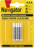 Элемент питания Navigator 94 750 NBT-NE-LR03-BP2 (цена за блистер)