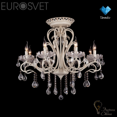 Люстра EUROSVET 12205/8 белый Strotskis