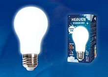 Лампа светодиодная Uniel  E27 7Вт 4000K LED-A60-7W/4000K/E27/FR GLH01WH