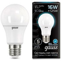 Светодиодная лампа Gauss 102502216 LED A60 16W E27 4100K