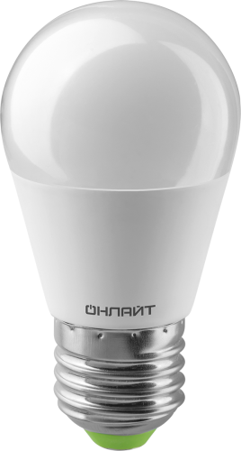 Лампа светодиодная ОНЛАЙТ 90 114 OLL-G45-10-230-6.5K-E27-PROMO