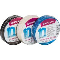 Изолента OnLight 71 674 OIT-B15-10/BL ПВХ черная