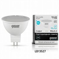 Светодиодная лампа GAUSS Elementary 13527 GU 5.3 PAR16 7W(75W) 4100K AC220-240V