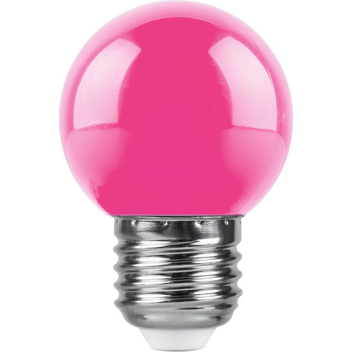 Лампа светодиодная Feron 38123 LB-37 E27 1W розовый