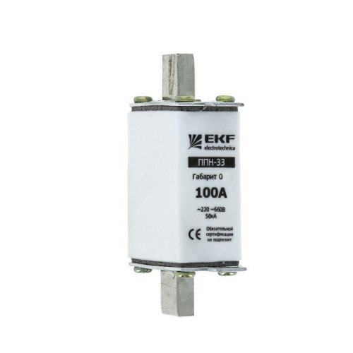 Вставка плавкая ППН-33 160/50А габарит 0 PROxima EKF fus-33-0/160/50