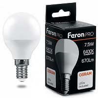 Лампа светодиодная Feron.PRO 38073 LB-1407 E14 7.5Вт 6400K