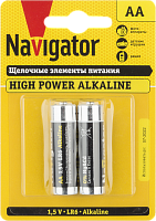 Элемент питания Navigator 94 752 NBT-NE-LR6-BP2 (цена за блистер)