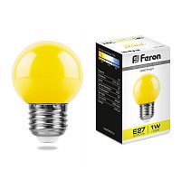 Лампа светодиодная FERON 25879 LB-37 E27 1Вт 230В жёлтый